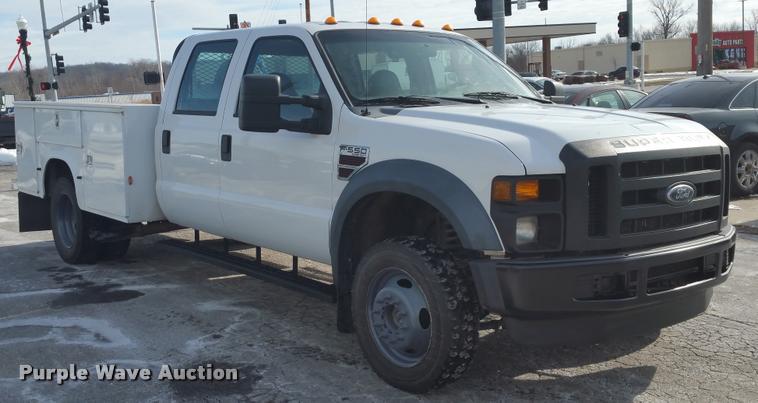 image for item DA5828 2008 Ford F550 Crew Cab utility truck