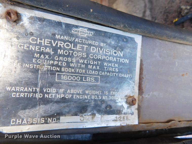 image for item DB1823 1947 Chevrolet Loadmaster pickup truck cab and chassis