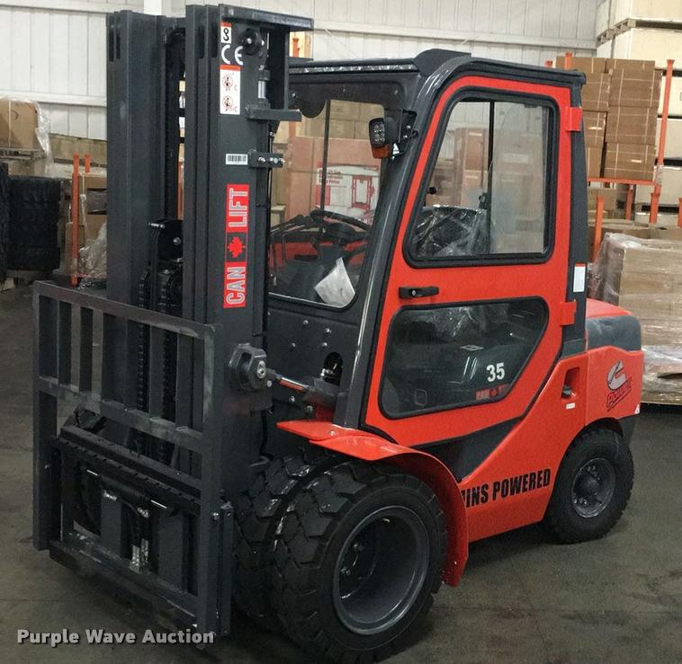 Canlift FD35 forklift in Tonganoxie, KS | Item F1009 sold | Purple Wave