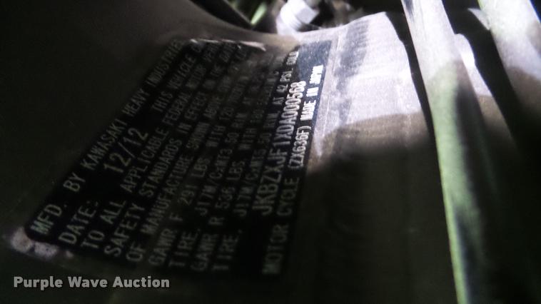 image for item L3288 2013 Kawasaki Ninja ZX636F motorcycle