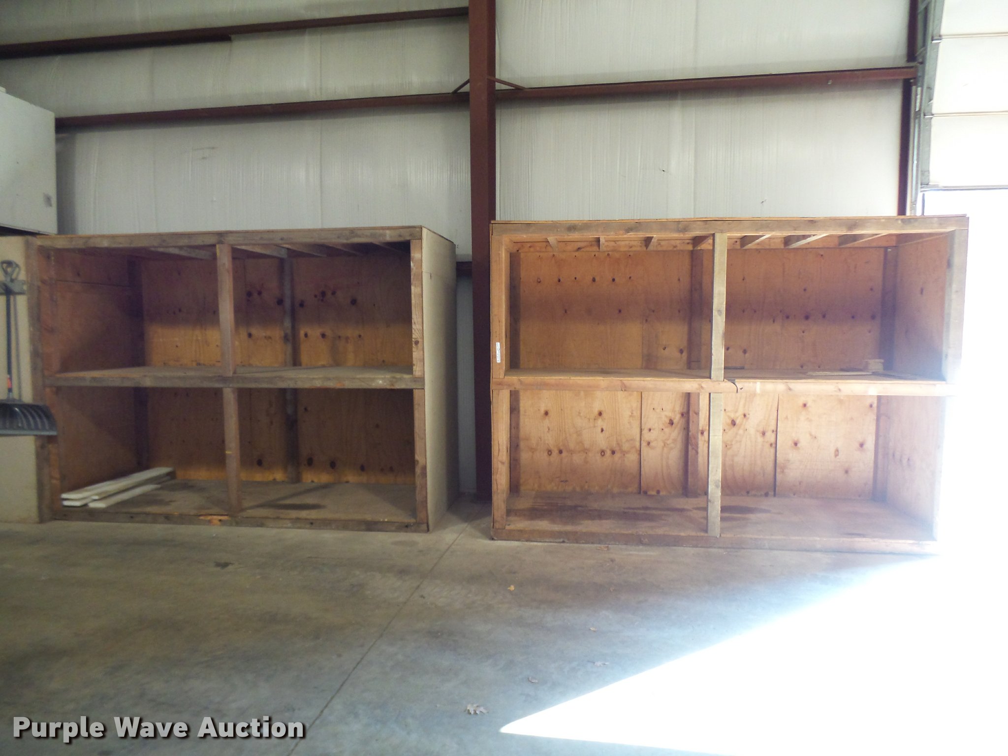Wood pallet racking in Kansas City, MO Item AV9873 sold Purple Wave