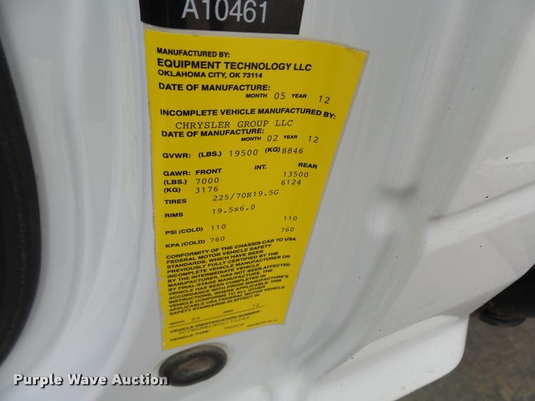 image for item AV9865 2012 Dodge Ram 5500 HD bucket truck