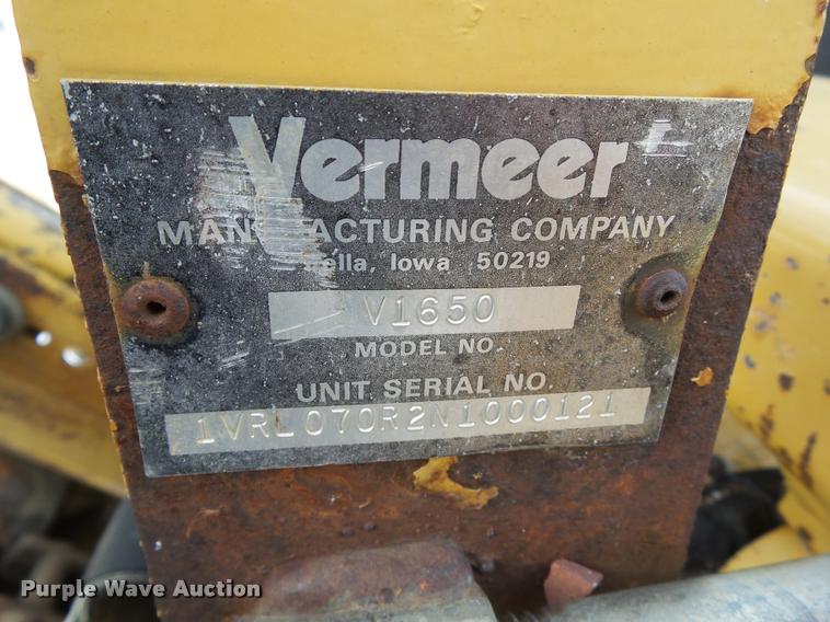 image for item BZ9982 1992 Vermeer V4750 trencher