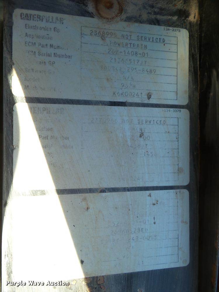 image for item DA5238 2007 Caterpillar 962H wheel loader