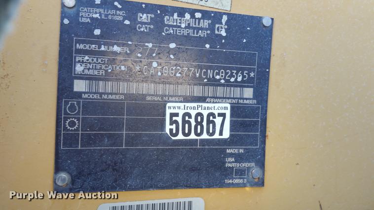 image for item DA5825 2004 Caterpillar 277 skid steer