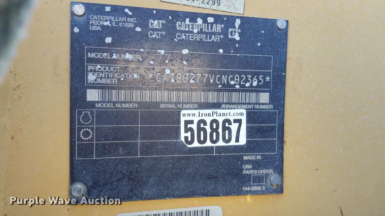 image for item DA5825 2004 Caterpillar 277 skid steer
