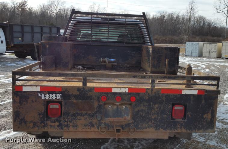 image for item DA5829 2008 Ford F450 Super Duty Crew Cab flatbed truck