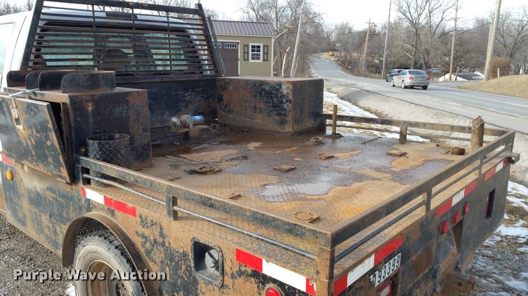image for item DA5829 2008 Ford F450 Super Duty Crew Cab flatbed truck