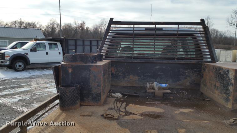 image for item DA5829 2008 Ford F450 Super Duty Crew Cab flatbed truck