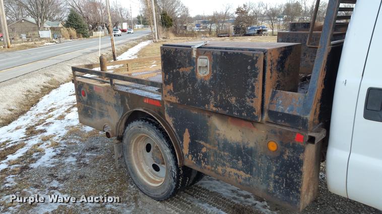 image for item DA5829 2008 Ford F450 Super Duty Crew Cab flatbed truck