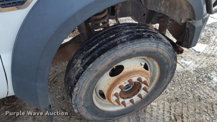 image for item DA5829 2008 Ford F450 Super Duty Crew Cab flatbed truck