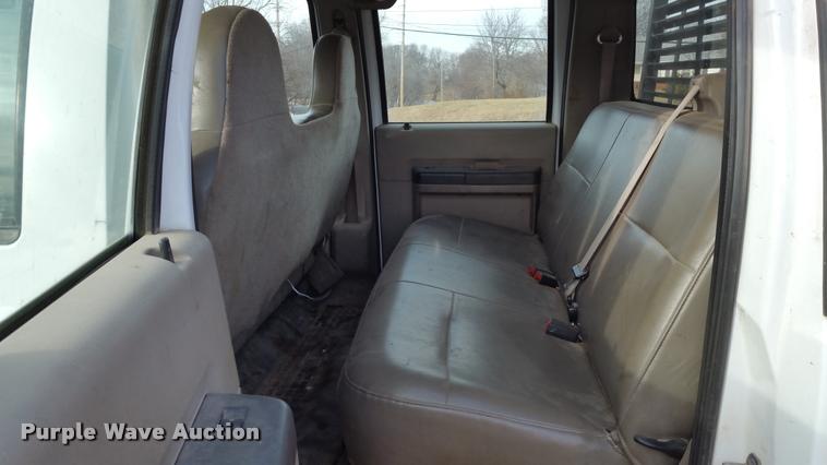 image for item DA5829 2008 Ford F450 Super Duty Crew Cab flatbed truck