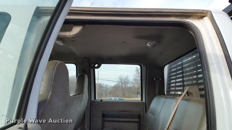 image for item DA5829 2008 Ford F450 Super Duty Crew Cab flatbed truck