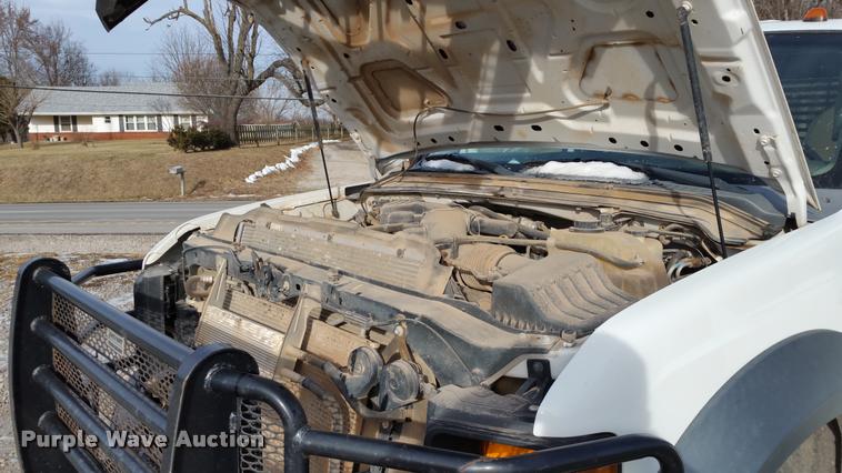 image for item DA5829 2008 Ford F450 Super Duty Crew Cab flatbed truck