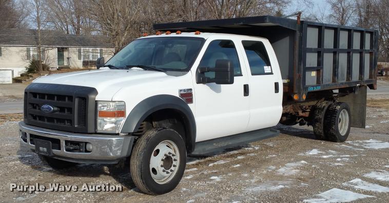 image for item DA5830 2008 Ford F550 Crew Cab dump truck
