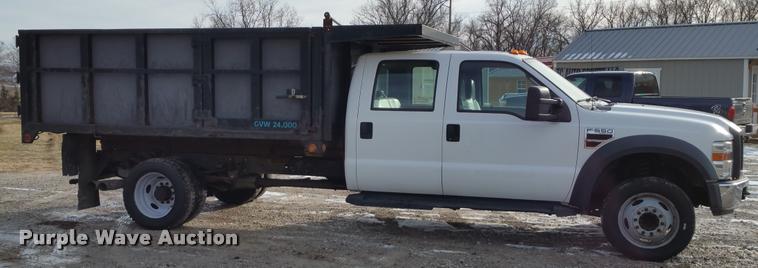 image for item DA5830 2008 Ford F550 Crew Cab dump truck