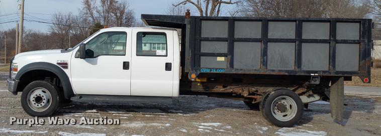 image for item DA5830 2008 Ford F550 Crew Cab dump truck