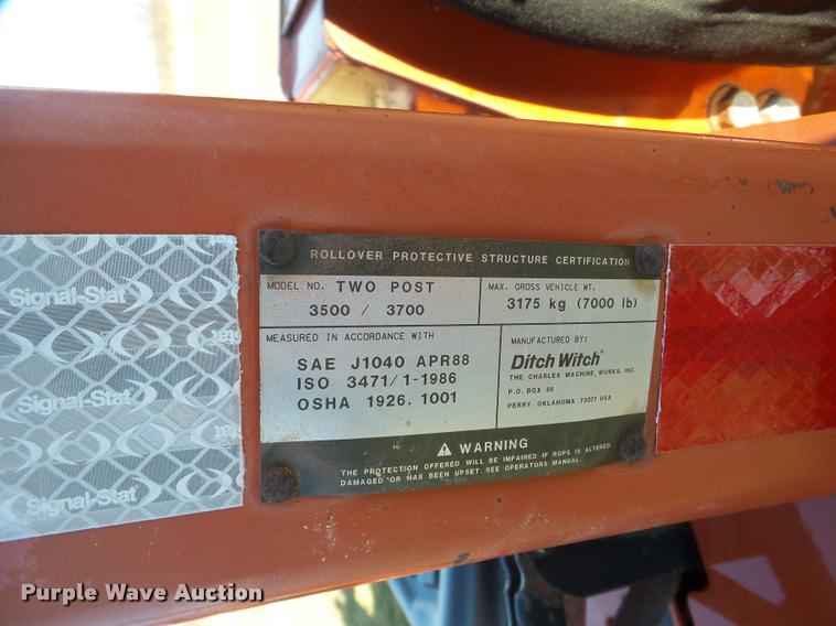 image for item DB5423 2001 Ditch Witch 3700DD trencher