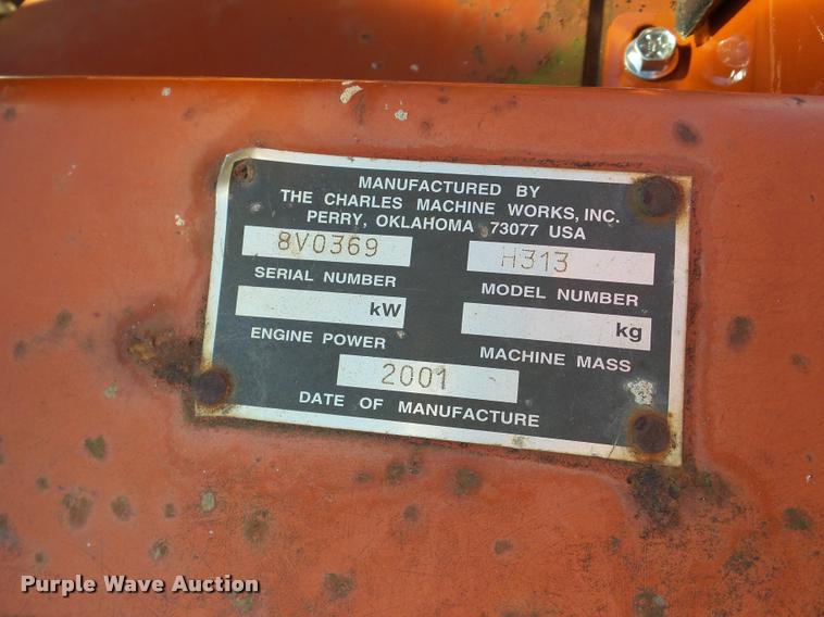 image for item DB5423 2001 Ditch Witch 3700DD trencher