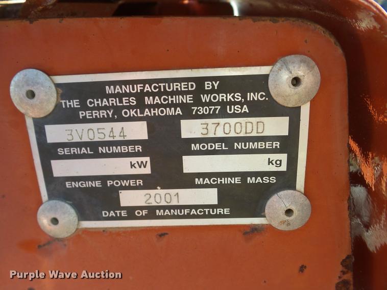 image for item DB5423 2001 Ditch Witch 3700DD trencher