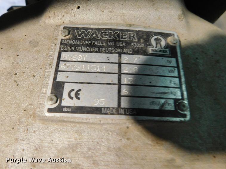 image for item DI9644 (4) walk behind compactors