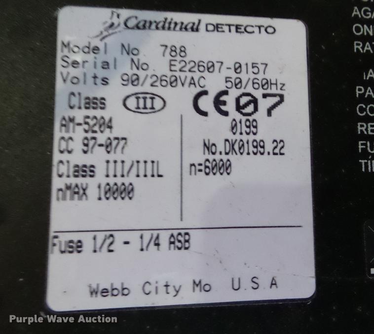 image for item F1954 Cardinal scale