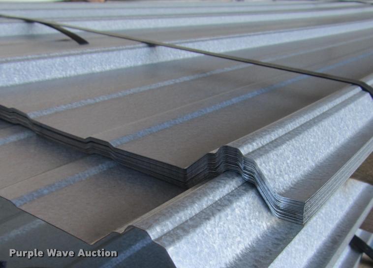 image for item F1963 (60) sheets of metal siding/roofing
