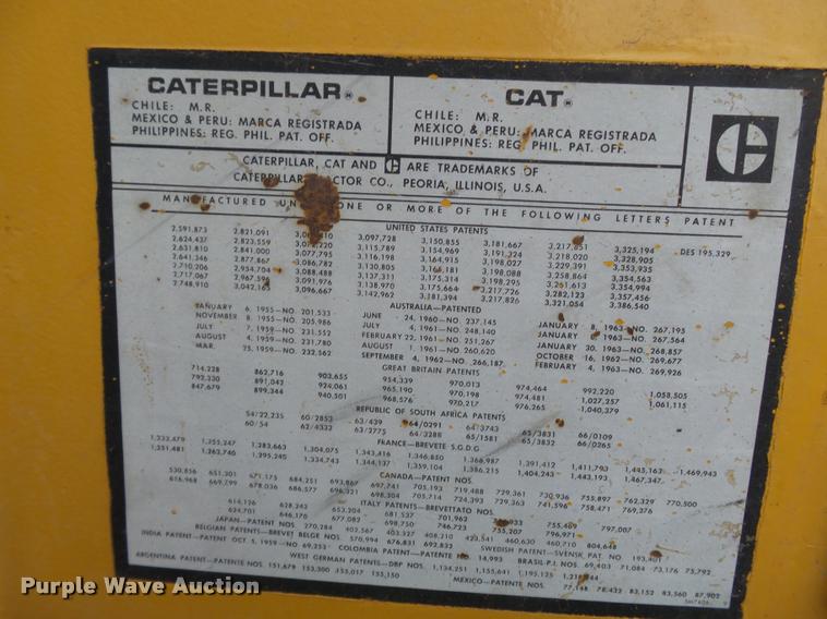 image for item K3407 1970 Caterpillar 120 rigid frame motor grader