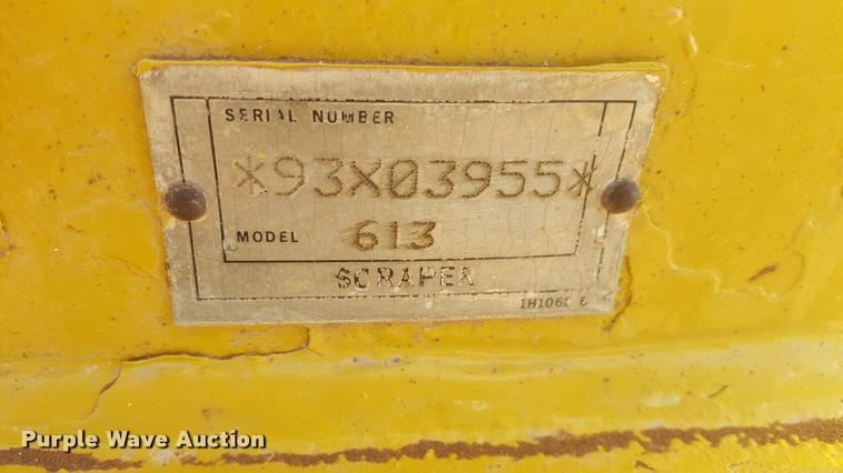 image for item L1720 2001 Caterpillar 613C Series II elevating scraper