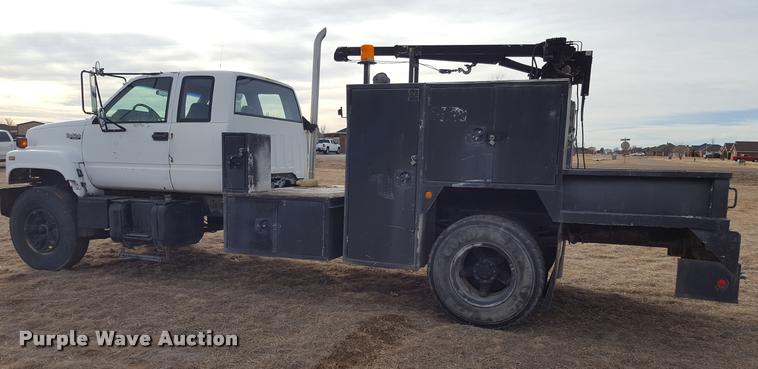 image for item L1723 1994 GMC TopKick service truck with crane