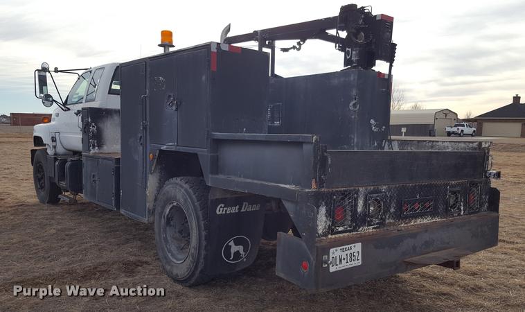 image for item L1723 1994 GMC TopKick service truck with crane