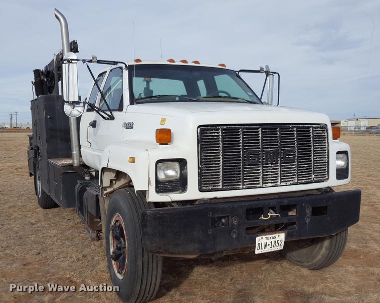 image for item L1723 1994 GMC TopKick service truck with crane