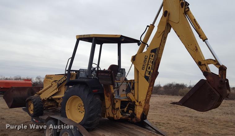 image for item L1729 Ford 555C backhoe