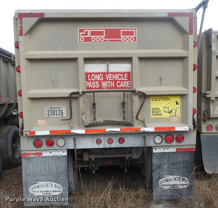 image for item L4244 1990 Cornhusker end dump pup trailer