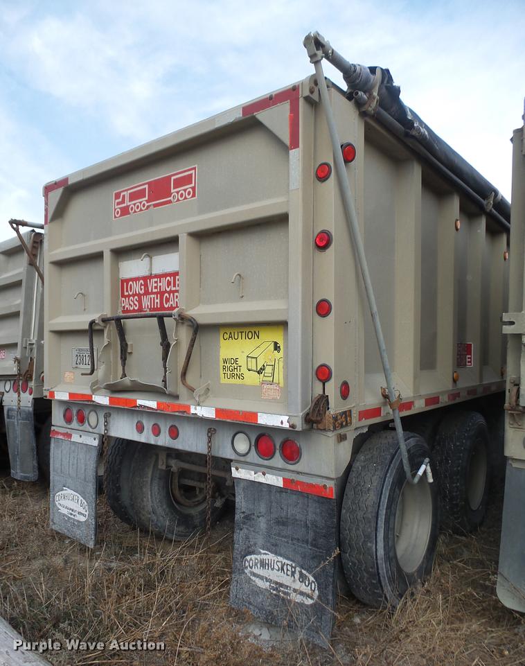 image for item L4244 1990 Cornhusker end dump pup trailer
