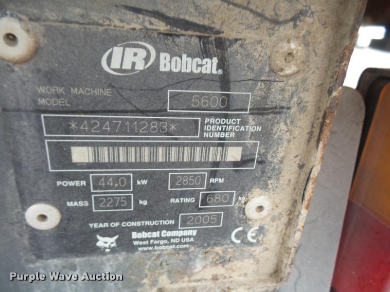 image for item DA3764 2005 Bobcat Toolcat 5600 utility work machine