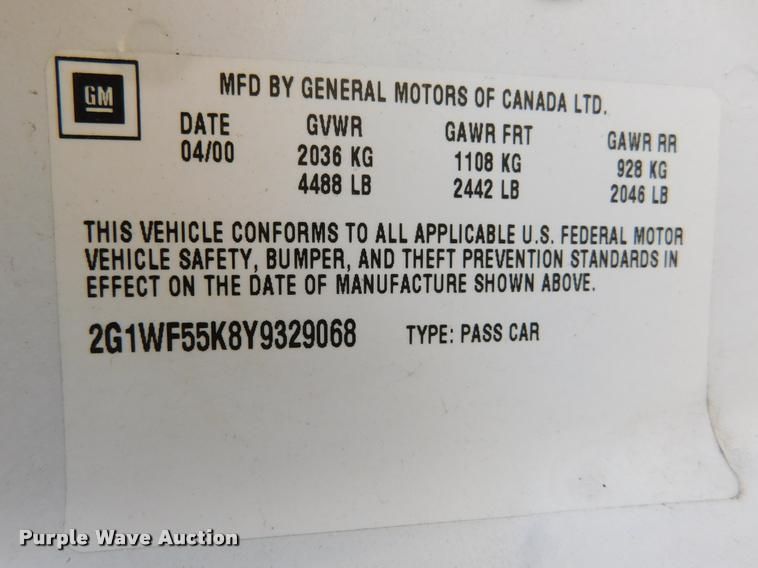 image for item DB1814 2000 Chevrolet Impala