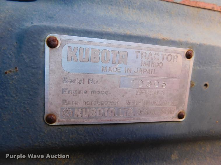 image for item DB1819 Kubota M4500 tractor