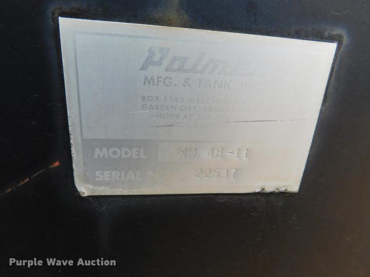 image for item DB1828 Palmer WH48-11 steel tank