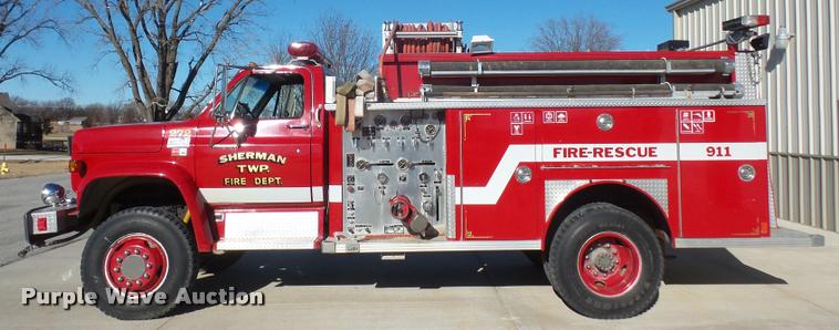 image for item DB2840 1982 GMC 7000 pumper fire truck