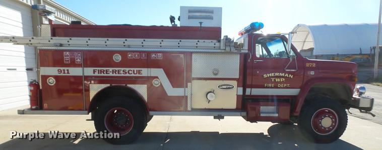 image for item DB2840 1982 GMC 7000 pumper fire truck