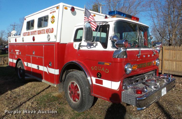 image for item DB5414 1976 Ford 8000 fire truck