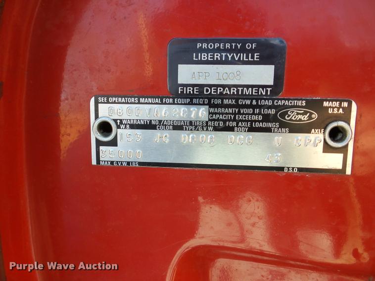 image for item DB5414 1976 Ford 8000 fire truck