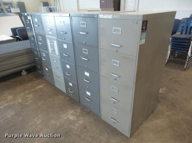 image for item DG9382 (6) four drawer filing cabinets