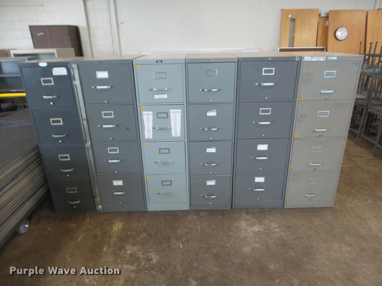 image for item DG9382 (6) four drawer filing cabinets