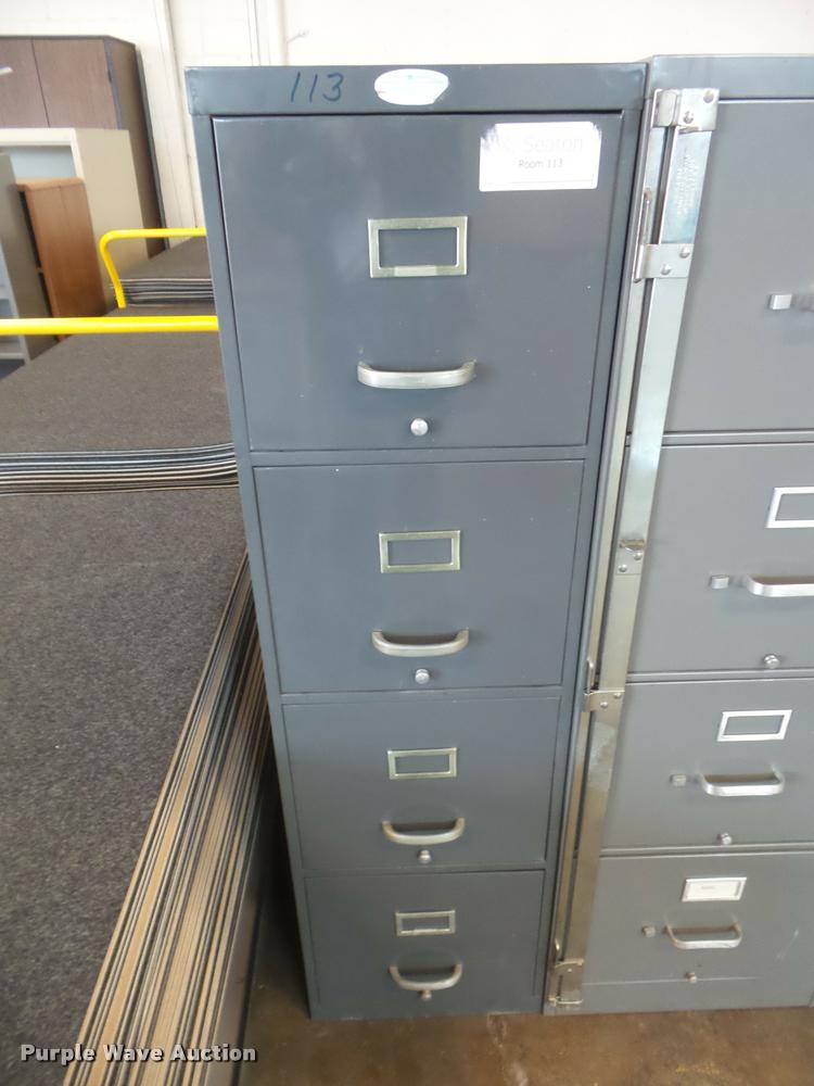 image for item DG9382 (6) four drawer filing cabinets