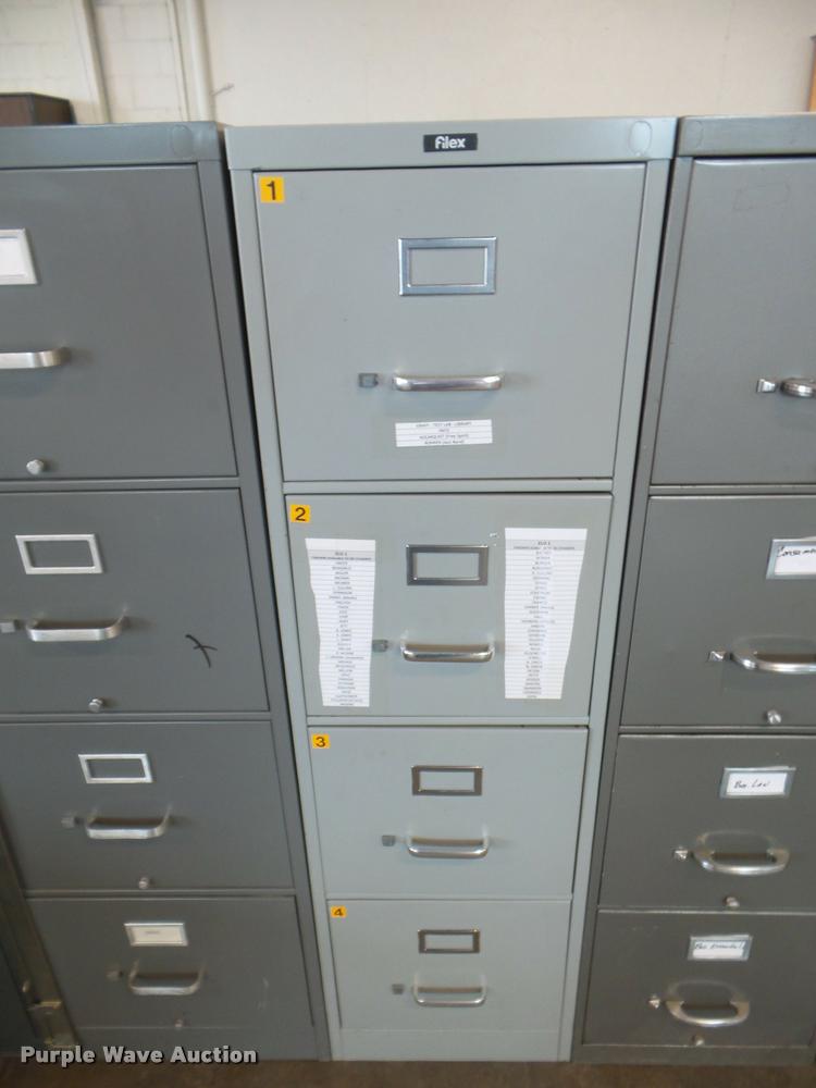 image for item DG9382 (6) four drawer filing cabinets