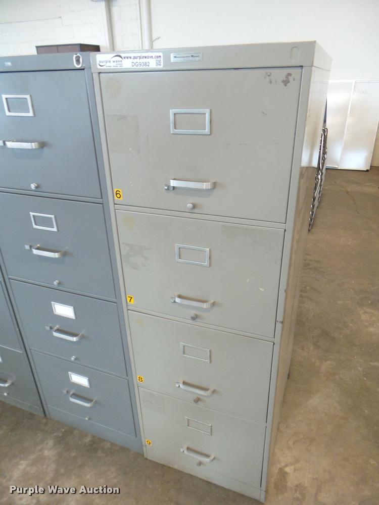 image for item DG9382 (6) four drawer filing cabinets