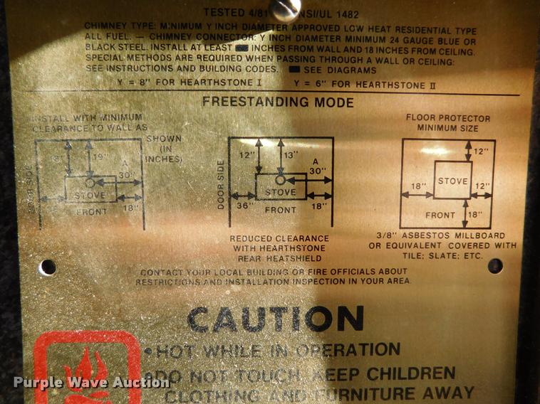 image for item DI9574 Hearthstone wood burning stove