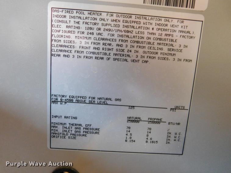 image for item DI9576 Energy Rite pool or spa heater